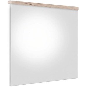 welltime Badspiegel »Toulon«, Wandspiegel mit Echtholzoptik-Detail - Maße (B/T/H) 60/2/55 cm