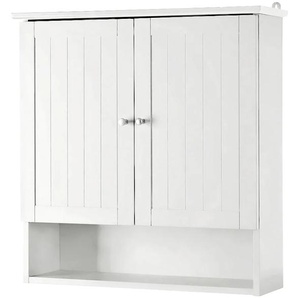Hängeschrank WELLTIME Venezia Schränke Gr. B/H/T: 63 cm x 62 cm x 22 cm, 2 St., weiß Bad-Hängeschränke Badmöbel aus Massivholz, Breite 63 cm