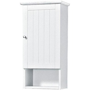 Hängeschrank WELLTIME Venezia Landhaus Schränke Gr. B/H/T: 33 cm x 62 cm x 22 cm, 1 St., weiß Bad-Hängeschränke Badmöbel aus Massivholz, Breite 33 cm
