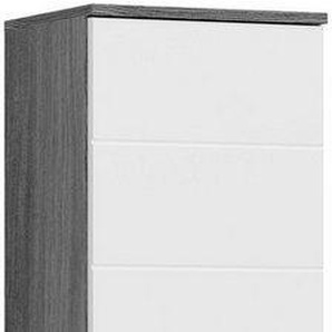 welltime Hochschrank LUCCA, TOPSELLER!, Breite 35cm, 2 Türen, 1 Schubkasten, 2 Fächer MDF-Front, Türanschlag wechselbar, Badmöbel, Badschrank, Badezimmer
