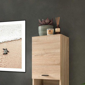 welltime Hochschrank Tampa, Höhe 125cm, hängend oder stehend montierbar Badschrank, Bad-Hängeschrank, Badezimmer, Bad-Möbel
