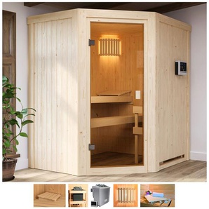 WELLTIME Sauna Fedder Saunen 4,5-kW-Bio-Ofen mit ext. Steuerung beige (naturbelassen) Saunen