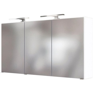 welltime Spiegelschrank Baabe 120 cm breit, inkl. Beleuchtung, Schalter und Steckdose