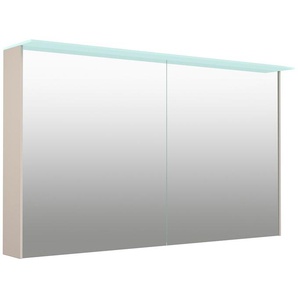 welltime Spiegelschrank D-Line Badmöbel, 121,5 cm breit, doppelseitig verspiegelt, LED-Beleuchtung
