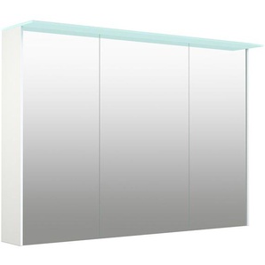 welltime Spiegelschrank D-Line Badmöbel, 101,5 cm breit, doppelseitig verspiegelt, LED-Beleuchtung