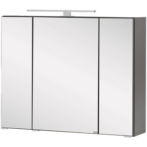 welltime Spiegelschrank Kaunas 80 cm breit, Soft-Close-Funktion