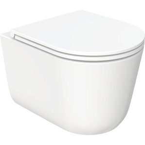 welltime Tiefspül-WC Cascata, wandhängend, Abgang waagerecht, Vortex-Flush