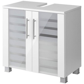 welltime Waschbeckenunterschrank Jaca Breite 60 cm, mit MDF Hochglanz-Fronten