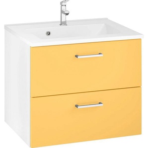 welltime Waschbeckenunterschrank Ribera Badmöbel, Waschtisch inkl. Waschbecken, Breite 60 cm
