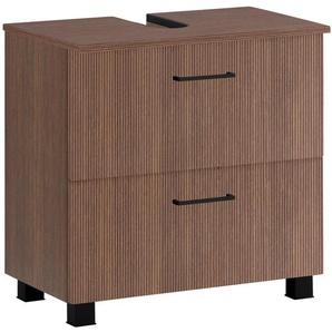 welltime Waschbeckenunterschrank Trento, verschiedene Ausführungen und Farben Badmöbel, Breite 60 cm, Beckenunterschrank auf Füßen, Made in Germany
