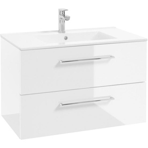 welltime Waschtisch Palermo (Set), Badmöbel inkl. Waschbecken, Breite 80 cm