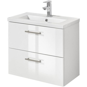 welltime Waschtisch Trento, verschiedene Ausführungen und Farben, Breite 60 cm, Tiefe 36 cm, SlimLine Badmöbel, Waschplatz