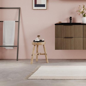 welltime Waschtisch Welltime, 120 cm, Auflagebecken wahlweise in weiß oder schwarz, wahlw. mit matt weißem oder matt schwarzem Mineralguss-Auflagebecken