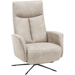Welnova Relaxsessel , Hellgrau , Textil , 74x101x84 cm , Fußauswahl, Lederauswahl, Stoffauswahl, erweiterbar (Typenauswahl) , Wohnzimmer, Sessel, Relaxsessel