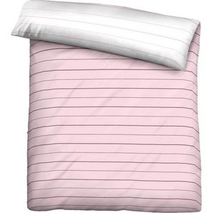 Wendebettbezug Mix & Match in Größe 135x200 oder 155x220 cm, Biberna (1 St), Bettbezug aus Baumwolle, gemusterte Bettwäsche mit Wendeoptik