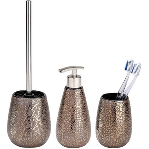 Badaccessoire-Set WENKO Marrakesh Badaccessoires-Sets braun Bad-Accessoires Sets