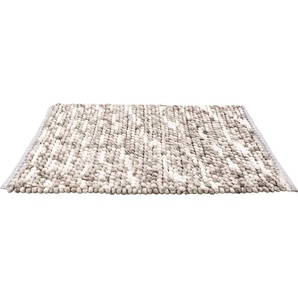 Badematte WENKO Urdu Badematten Gr. rechteckig (55 cm x 65 cm), 1 St., grau (taupe, creme, grau) Einfarbige Badematten BxL: 55 x 65 cm