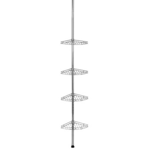 Wenko Duschregal, Chrom, Metall, 7.5x57x22.5 cm, ausziehbar, Badaccessoires, Duschzubehör, Duschregal