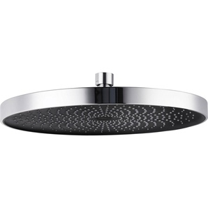 WENKO Kopfbrause Softwater, (1-tlg), Chrom/Schwarz, Ø 26 cm