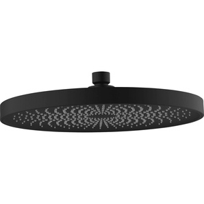 WENKO Kopfbrause Softwater, (1-tlg), Schwarz matt, Ø 26 cm