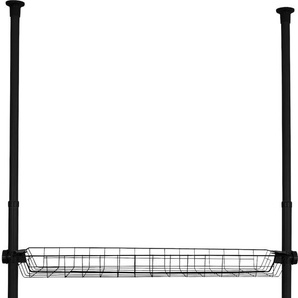 Regalelement WENKO Herkules Regale Gr. B/H/T: 94 cm x 8 cm x 38 cm, schwarz Teleskopregal Teleskopregale 2er Set, Passend zum Teleskop-System Herkules