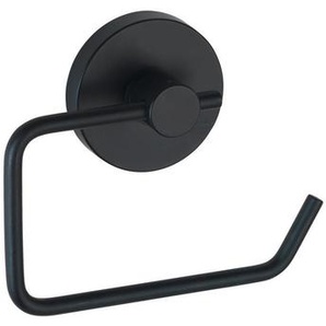 Wenko Toilettenpapierhalter, Schwarz, Metall, 13.5x10.5x3.7 cm, Badaccessoires, WC Zubehör, Toilettenpapierhalter