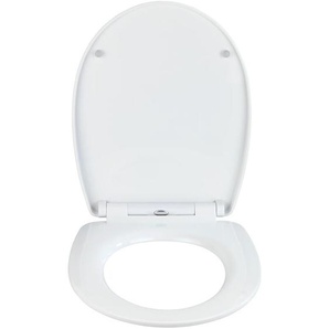Wenko - Toilettensitz Droplets Hochglanz, WC-Sitz mit Absenkautomatik, Schnellbefestigung, Mehrfarbig, Thermoplast mehrfarbig, Edelstahl rostfrei