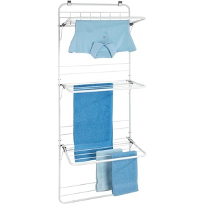 Wandwäschetrockner WENKO Wäscheständer bunt (weiß, silberfarben) Wäscheständer auch zum Anhängen an die Tür geeignet