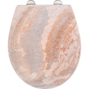 WENKO WC-Sitz Canyon, mit Relief, aus antibakteriellem Duroplast