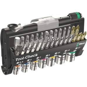 WERA Bit-Set, 05073220001, Tool-Check 1 SB, 38-teilig