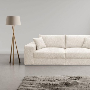 WERK2 Big-Sofa Rozzana mit viel Platz und aktuellen Bezugsvarianten, mit losen Rückenkissen
