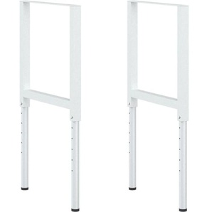 Vidaxl - Werkbankgestell Verstellbar 2 Stk. Metall 55x(69-95,5) cm Grau