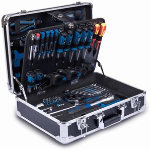 Scheppach - Werkzeugkoffer TB200 141 tlg. Werkzeug Set Aluminium Werkzeugkiste bestückt