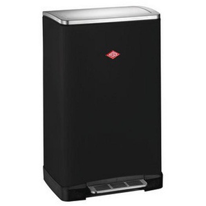 Wesco Abfallsammler BIG Double Boy, Schwarz, Kunststoff, 2X18 L, 40.5x65x34.5 cm, Made in Germany, Küchen, Küchenausstattung, Mülleimer
