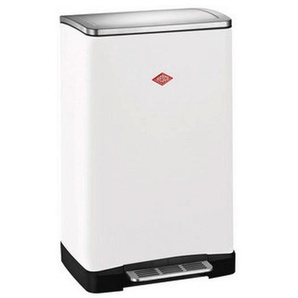 Wesco Abfallsammler BIG Double Boy, Weiß, Kunststoff, 2X18 L, 40.5x65x34.5 cm, Made in Germany, Küchen, Küchenausstattung, Mülleimer