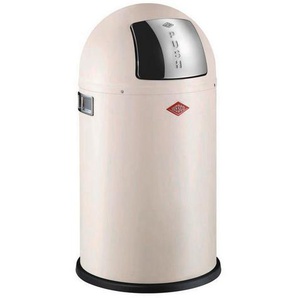 Wesco Abfallsammler Pushboy Junior, Edelstahl, Sand, Metall, Kunststoff, 22 L, 63 cm, Küchen, Küchenausstattung, Mülleimer
