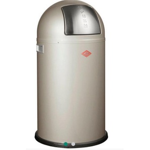 Wesco Abfallsammler Pushboy, Silber, Metall, 50 L, 75.5 cm, Küchen, Küchenausstattung, Mülleimer