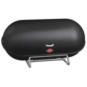 Wesco Brotkasten Breadboy, Schwarz, Metall, oval, 44.3x21x23 cm, lebensmittelecht, Küchenzubehör, Brotkästen & -Körbe