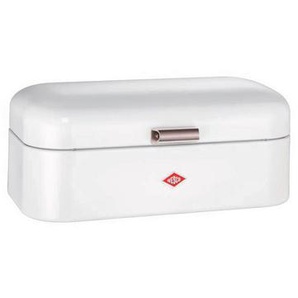 Wesco Brotkasten Grandy, Weiß, Metall, rechteckig, 23x17x42 cm, lebensmittelecht, Küchenzubehör, Brotkästen & -Körbe