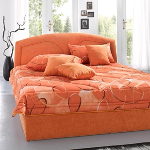 Tagesdecke WESTFALIA SCHLAFKOMFORT Tagesdecken Gr. B/L: 235 cm x 225 cm, orange (terrakotta) Tagesdecken Tagesdecke