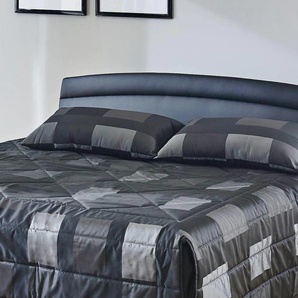 Tagesdecke WESTFALIA SCHLAFKOMFORT Tagesdecken Gr. B/L: 277 cm x 250 cm, schwarz (schwarz, grau) Tagesdecke Tagesdecken