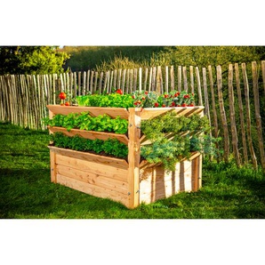 Westmann Hochbeet Premium XXL Lärchenholz naturfarben 90,5 x 73 x 124,5 cm
