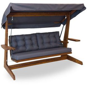 Westmann Hollywoodschaukel Viva beige/anthrazit 237 x 175 x 115 cm