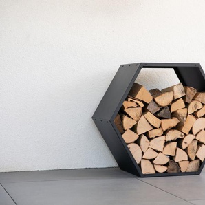 WESTMANN Kaminholzregal Biene, BxTxH:88x44,5x76,5 cm, schwarz, BxTxH: 88x44,5x76,5cm