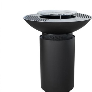 Westmann Stahl Grill Feuerschale Feuerstelle Schwarz 75x75x94 cm WMLG941-2B