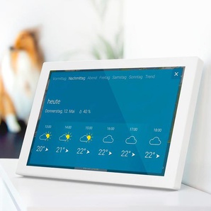 WetterOnline WLAN-Wetter Display Home 3 mit Premium-Wetterdaten und Zusatzfunktionen - Weiß -