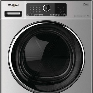 Whirlpool AWZ 8HPS/PRO, Freistehend, Frontlader, Wärmepumpe, Silber, Drehregler, Berührung, Rechts