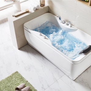 Whirlpool Badewanne - 1 Person - 140 Liter - Ecke Links - GAVINO