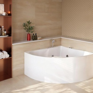 Whirlpool Eckwanne - 1 Person - 263 L - 135 x 135 x 57 cm - AGYNESS