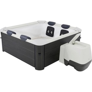 Whirlpool Mspa Oslo, Grau, Kunststoff, 160x65x160 cm, RoHS, ISO 9001, CE, Freizeit, Pools und Wasserspaß, Whirlpools